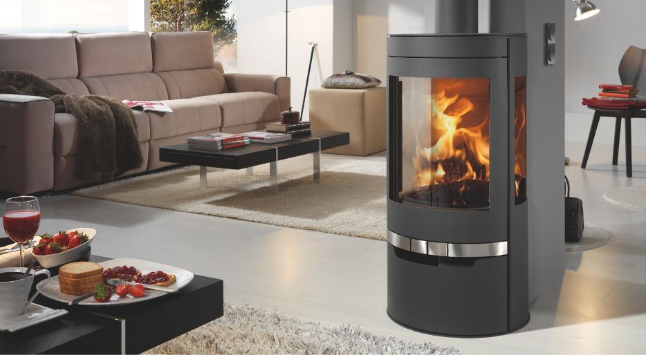 wood stove for minimalist living room
