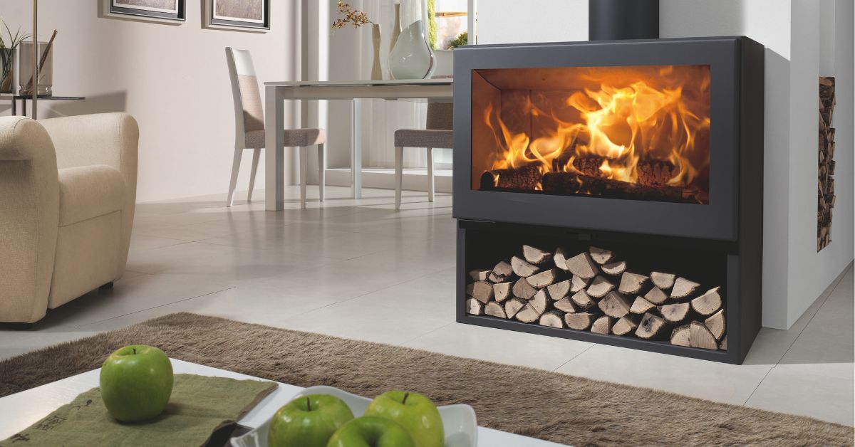 keeping the wood stove glass clean